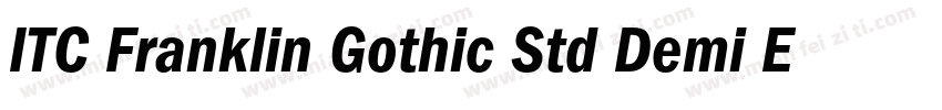 ITC Franklin Gothic Std Demi Extra字体转换